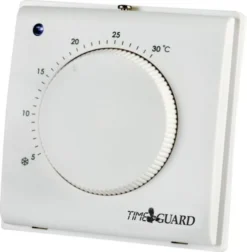 Time Guard Electronic Room Thermostat With Tamper Proof Cover TRT032