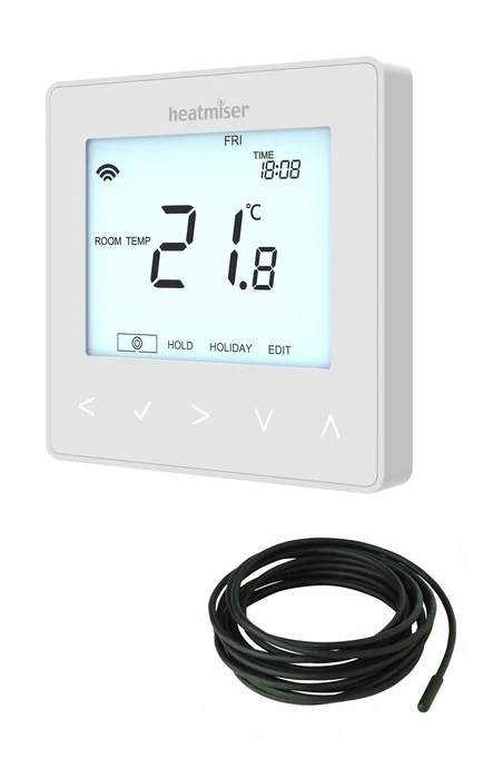 Heatmiser NeoStat-e Electric Floor Heating Thermostat - Glacier White 1 Heatmiser NeoStat-e Electric Floor Heating Thermostat - Glacier White