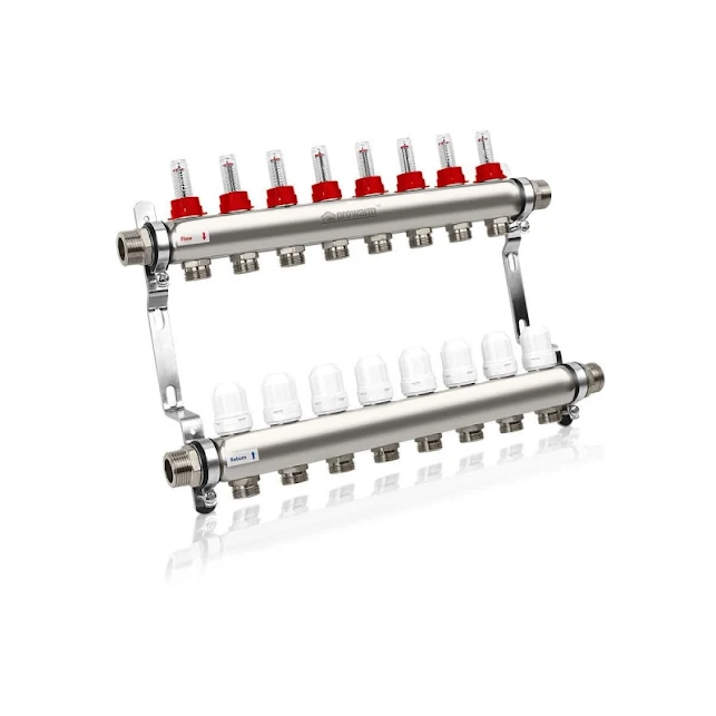 ProWarm 8 Port Underfloor Heating Manifold - MANIFOLD8 1 ProWarm 8 Port Underfloor Heating Manifold - MANIFOLD8