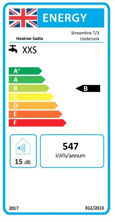 Heatrae Sadia Streamline Under Sink 7L 3kW Water Heater Only - 95010282 2 Heatrae Sadia Streamline Under Sink 7L 3kW Water Heater Only - 95010282 - Image 2