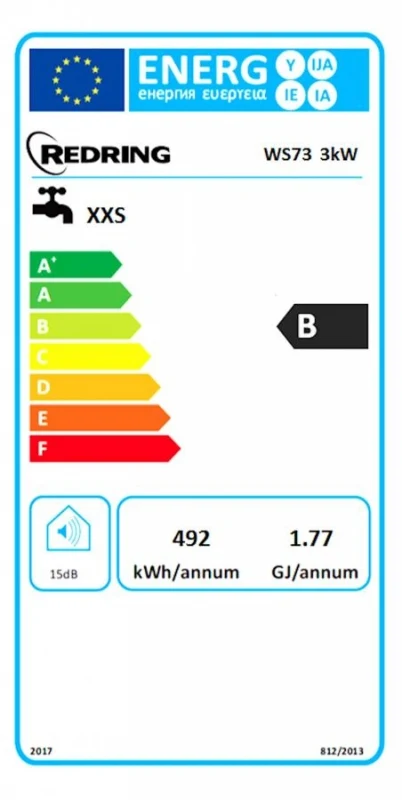 Redring WS73 7L 3KW Vented Water Heater - 44780001 2 Redring WS73 7L 3KW Vented Water Heater - 44780001 - Image 2